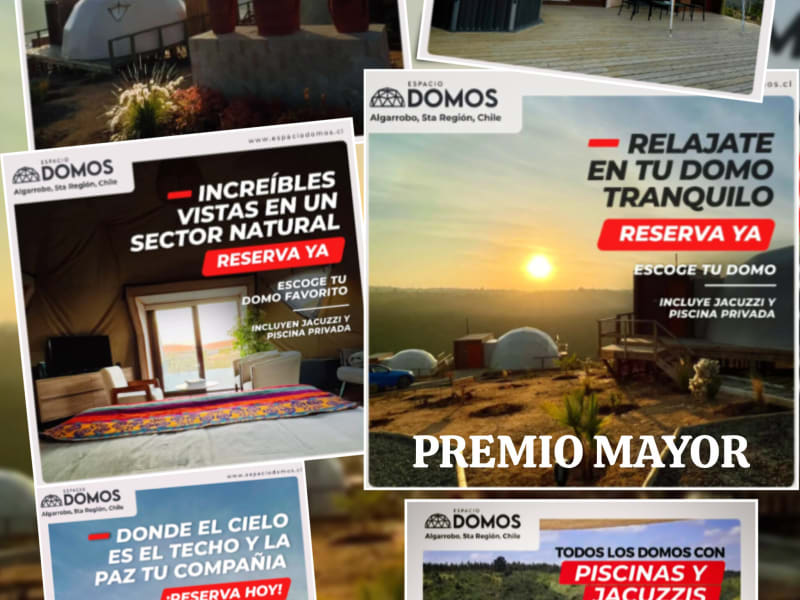 2 noches de alojamiento en ESPACIO DOMOS en ALGARROBO!