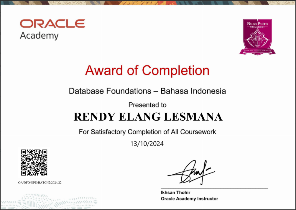 Oracle Database Foundation