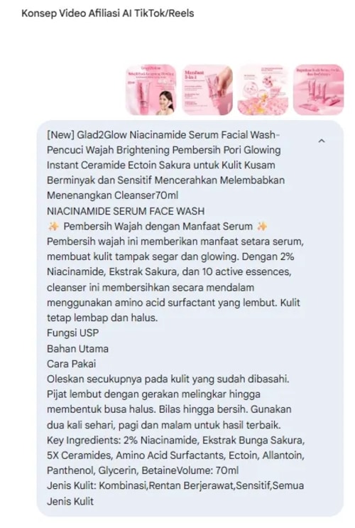 Nia review produk