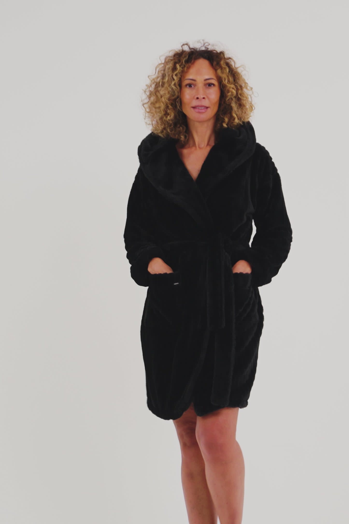 
                  
                    Load and play video in Gallery viewer, Cloud Robe in Black
                  
                