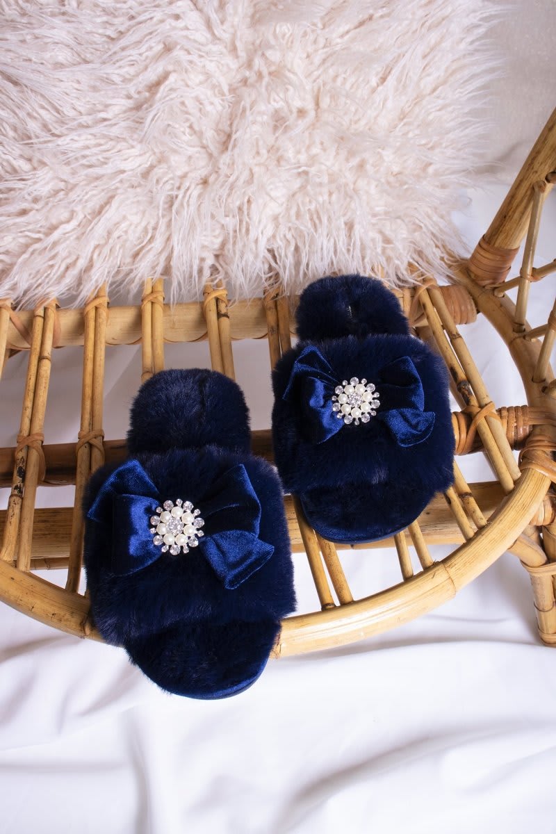 Anya in NavySlippers