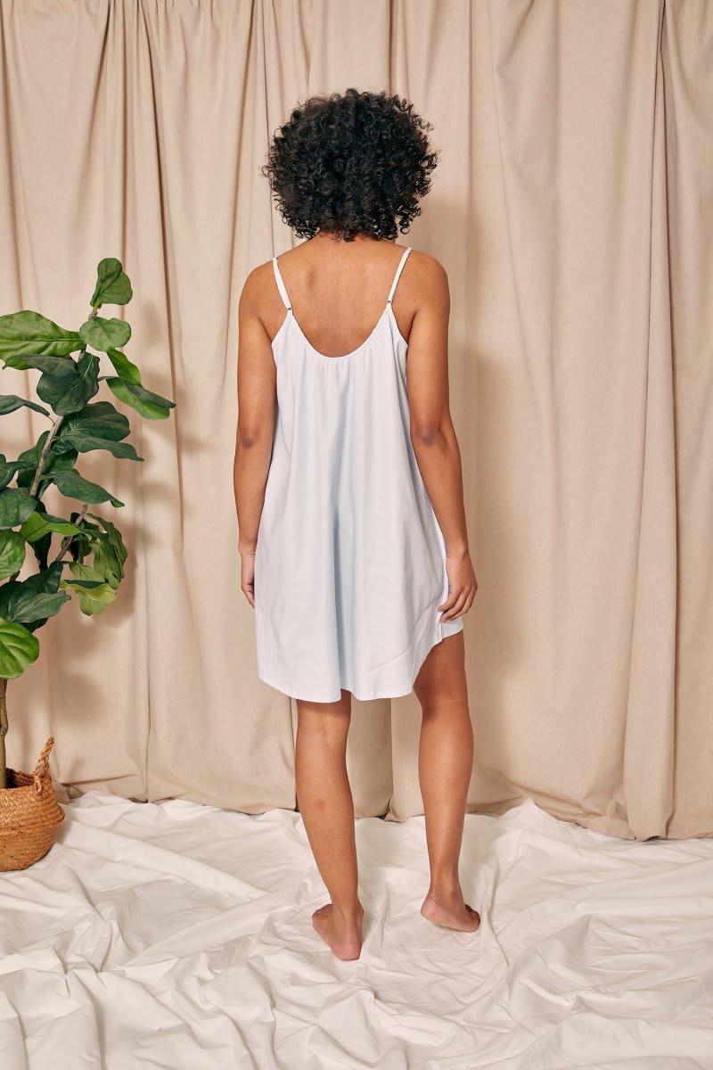 Cotton Modal Swing Chemise in Sky BlueNightwear
