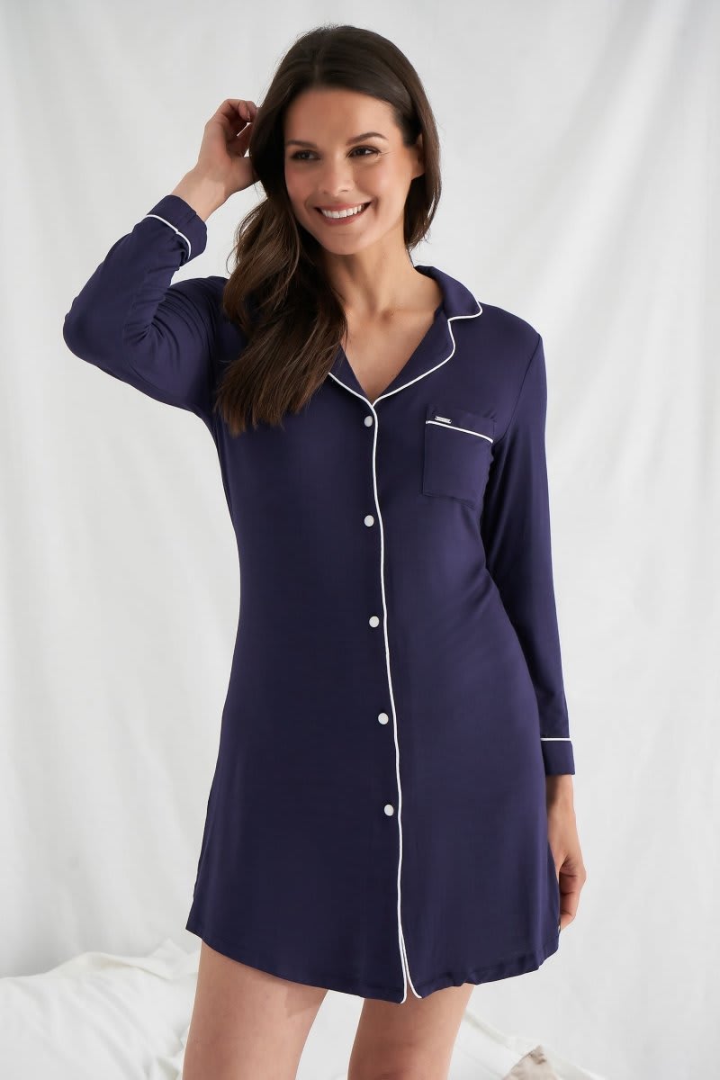 Bamboo Nightshirt in MidnightNightwear