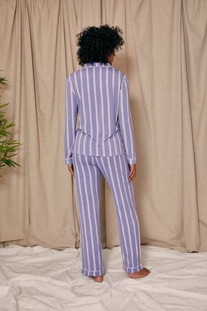 Bamboo Pyjama Set in Heather StripeNightwear