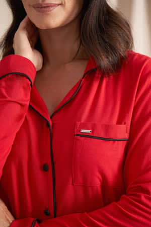 Bamboo Pyjama Set in RedNightwear