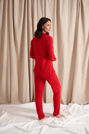 Bamboo Pyjama Set in RedNightwear