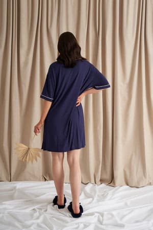 Bamboo Classic Tee Dress in MidnightNightwear
