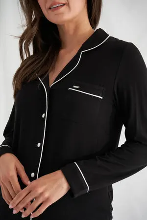 Bamboo Pyjama Set in BlackNightwear