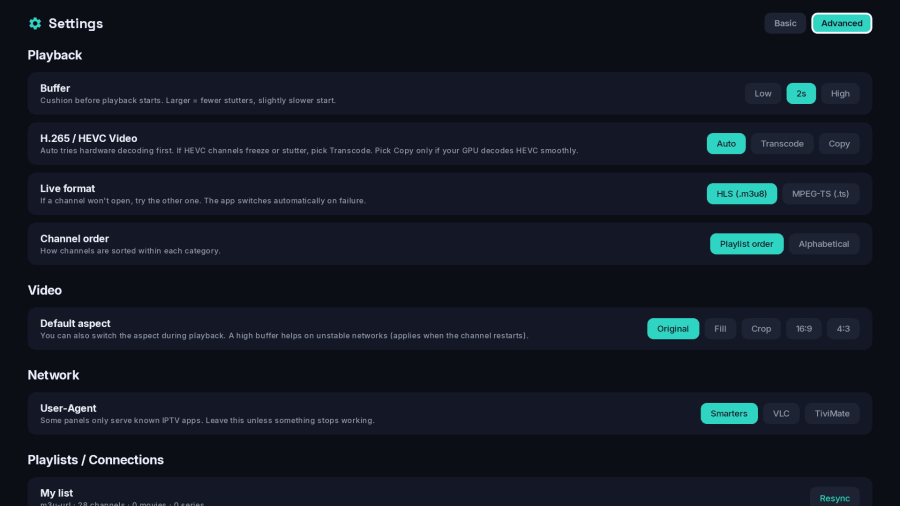 Settings that adapt to your network