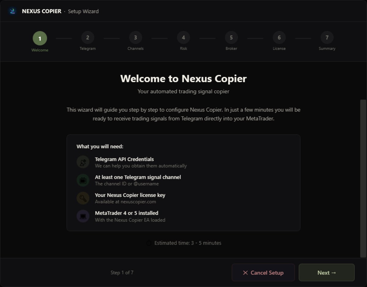 Nexus Configurator wizard