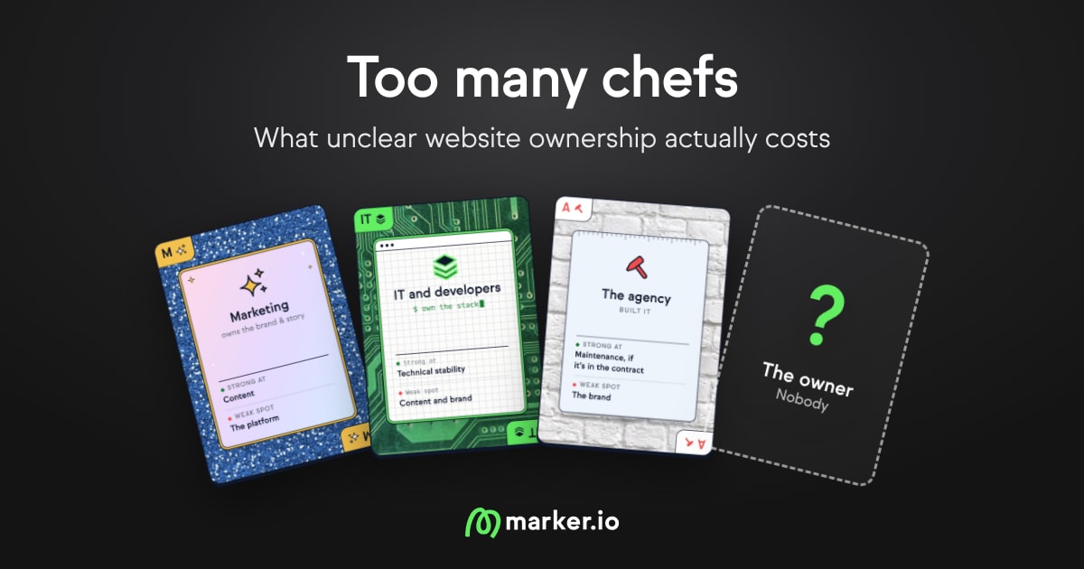 Too many chefs: What unclear website ownership actually costs 