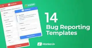 Image of actionable bug report templates.