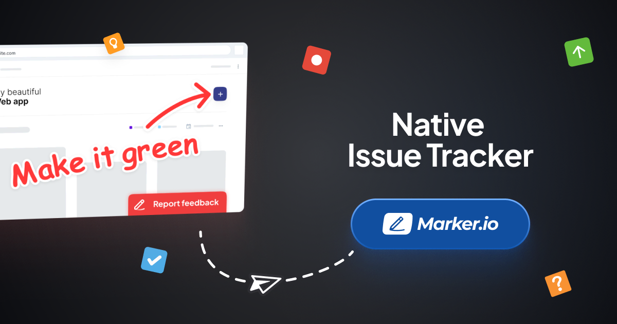 Native issue tracker Marker.io