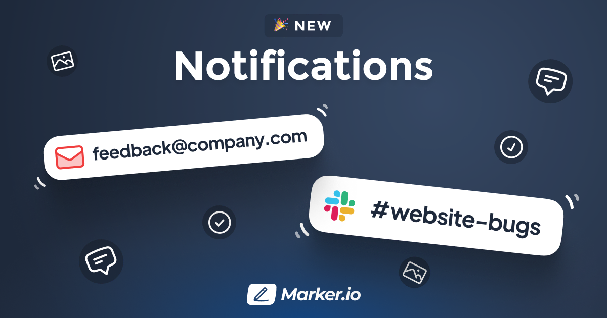 Notifications Marker.io