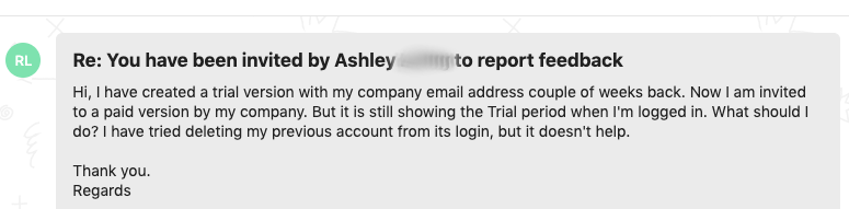 Example of a pain point that lands in Intercom.