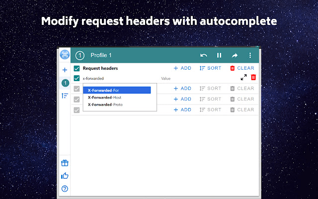 The ModHeader Chrome extension listing