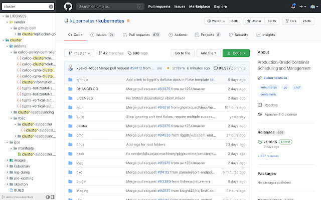 The OctoTree Chrome extension listing