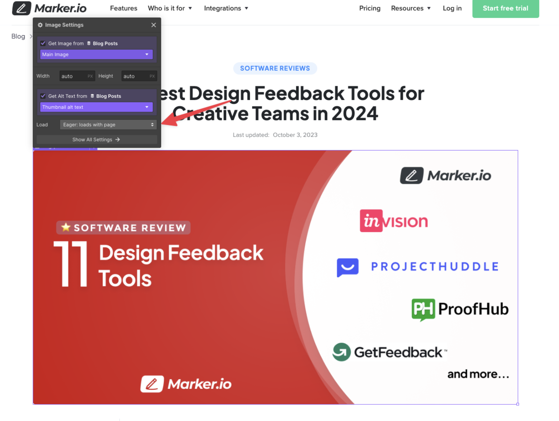 Webflow eager loading option