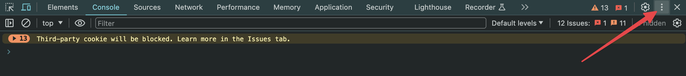 How to access the run command in Chrome Developer Tools