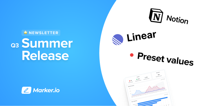 Marker.io product updates recap [Q3-2021]