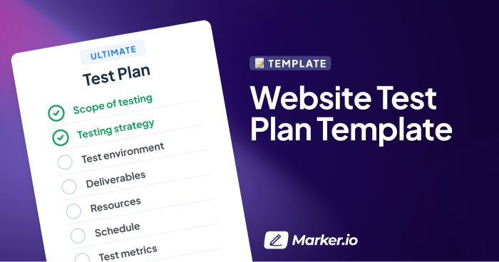 Website Test Plan Template & Examples