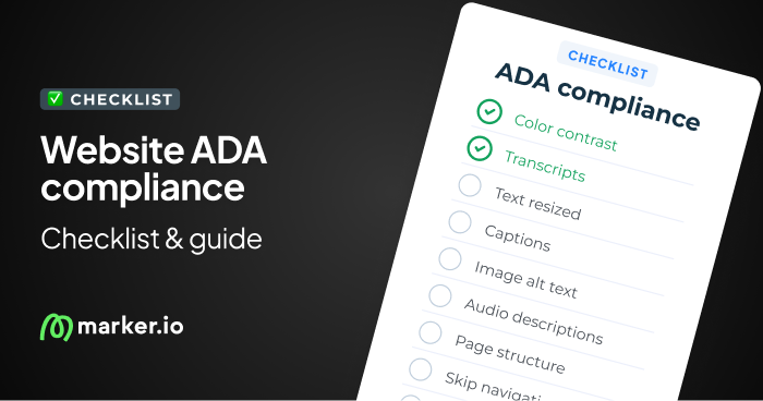 ADA Compliance Checklist for Websites and Teams