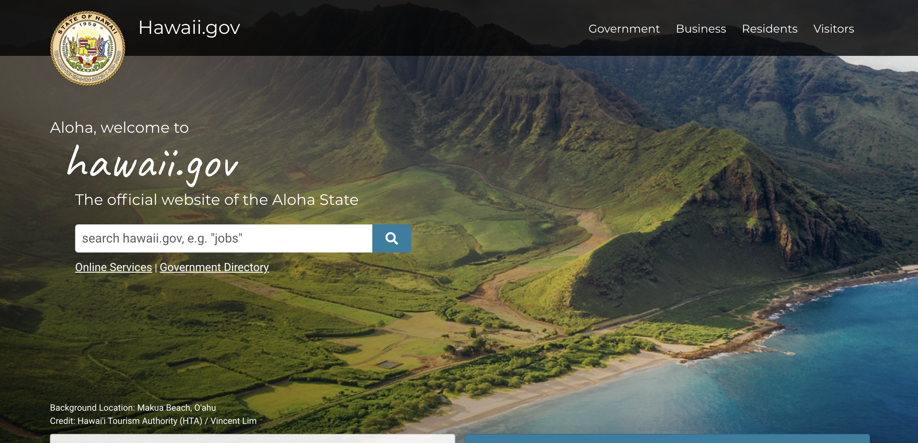 Web accessibility examples State of Hawall