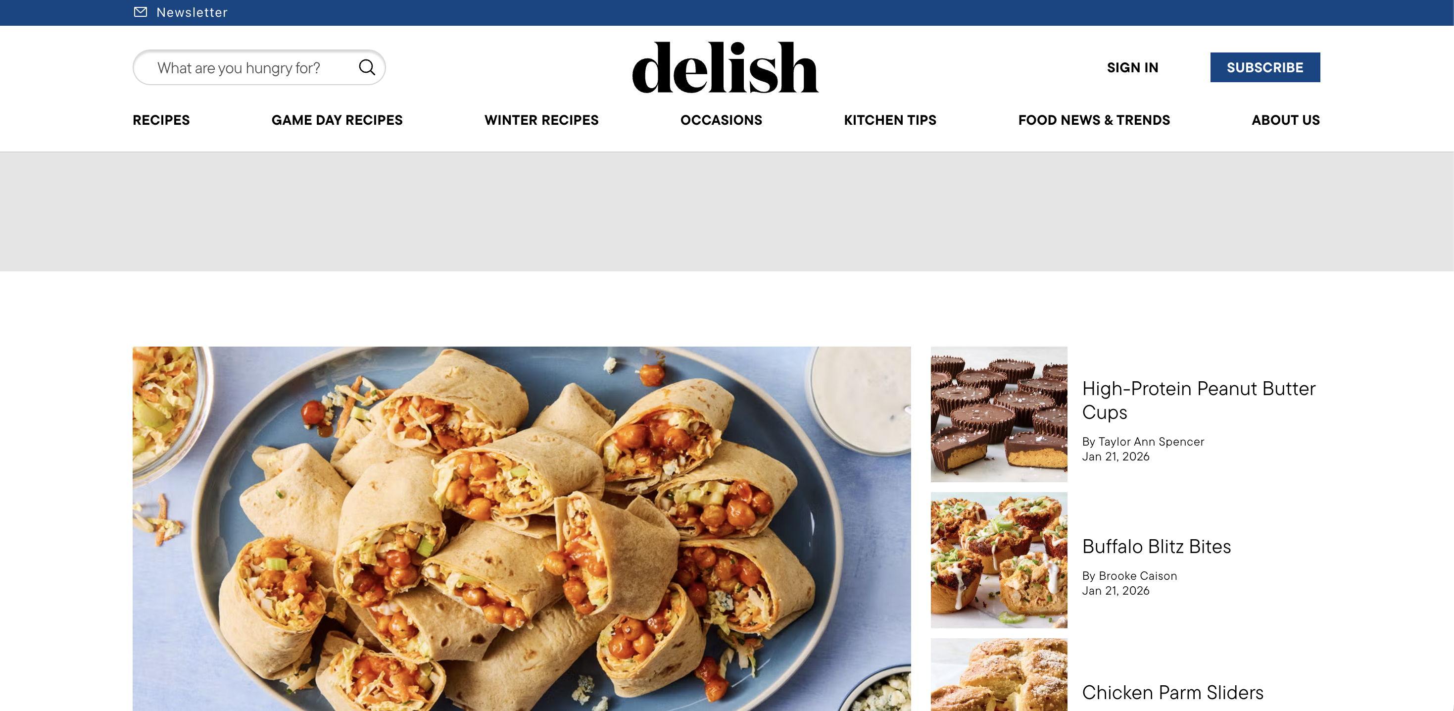 Web accessibility examples Delish