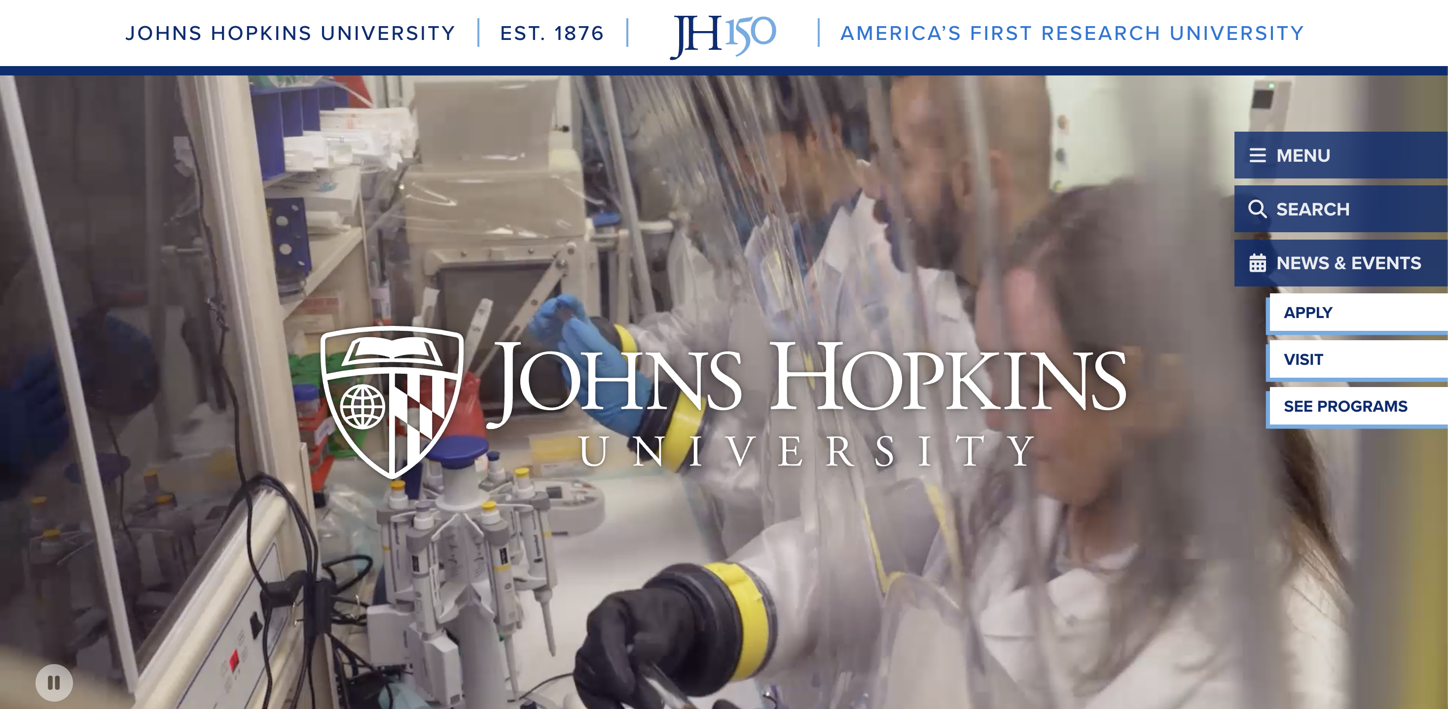 web accessibility examples JHU