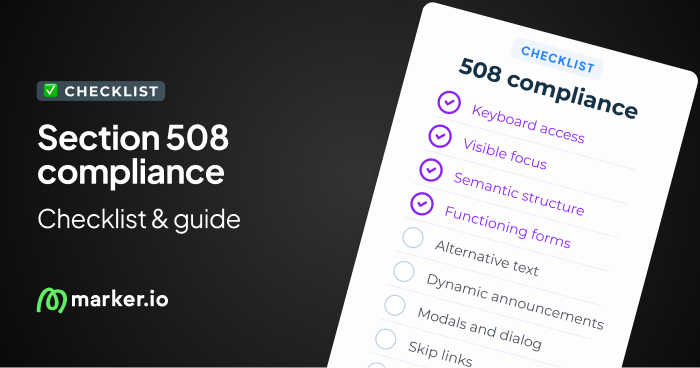 A 508 Compliance Checklist to Help Web Teams Keep Their Site Accessible
