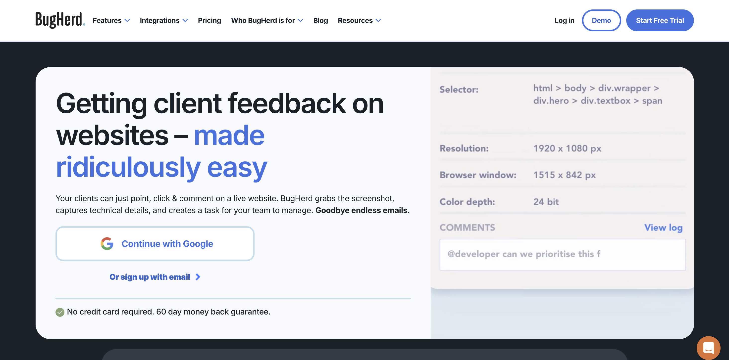 client feedback software