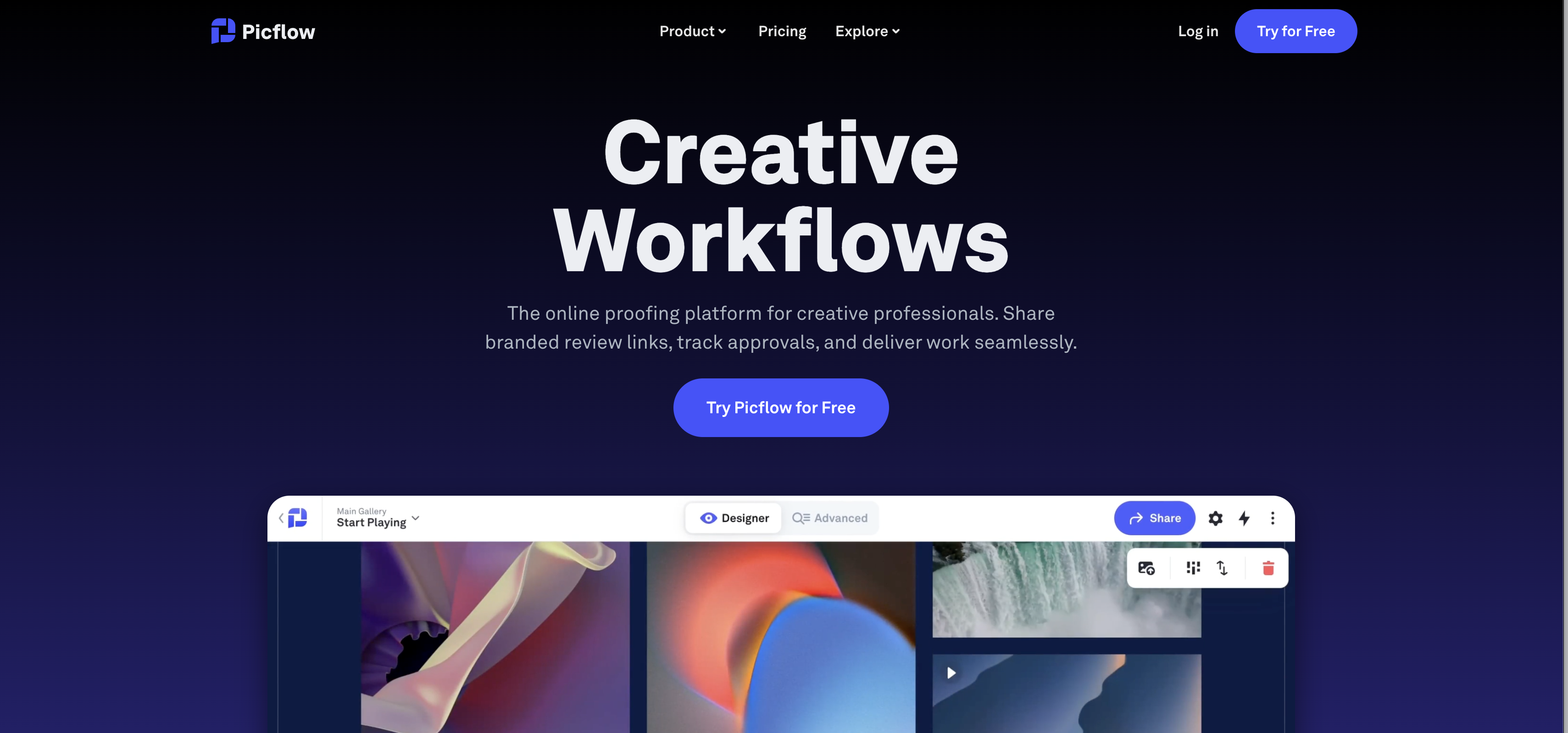 Screenshot of Adobe Workfront homepage.