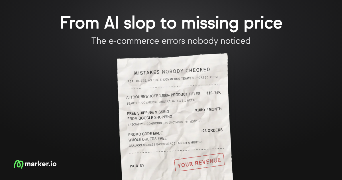From AI slop to missing price: The e-commerce errors nobody noticed