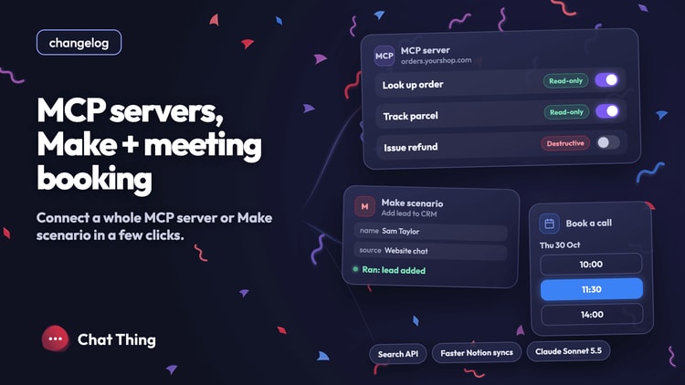 MCP servers, Make scenarios and meeting booking