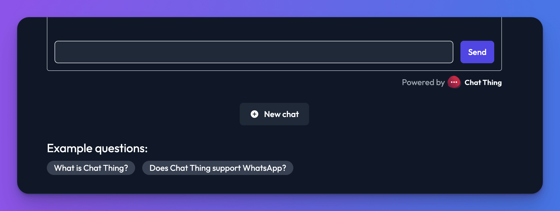 Quickstart Guide Docs Chat Thing