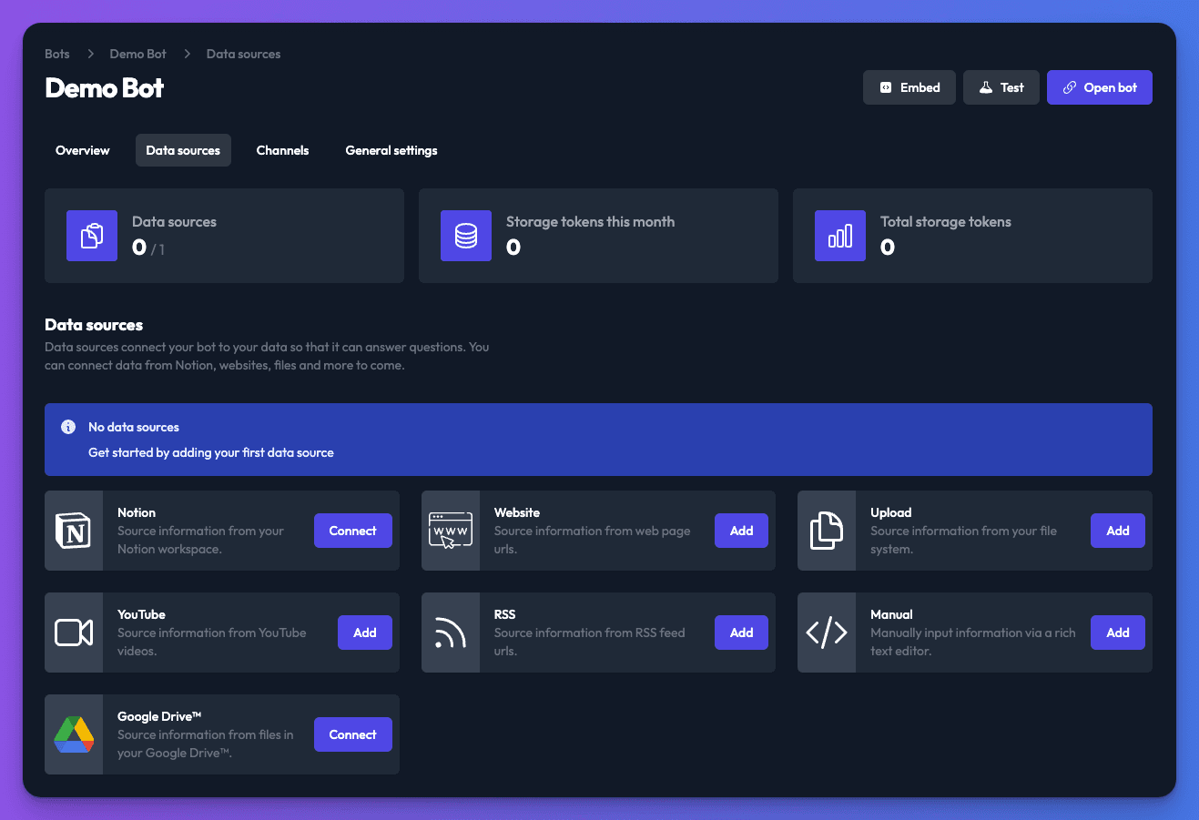 Data sources