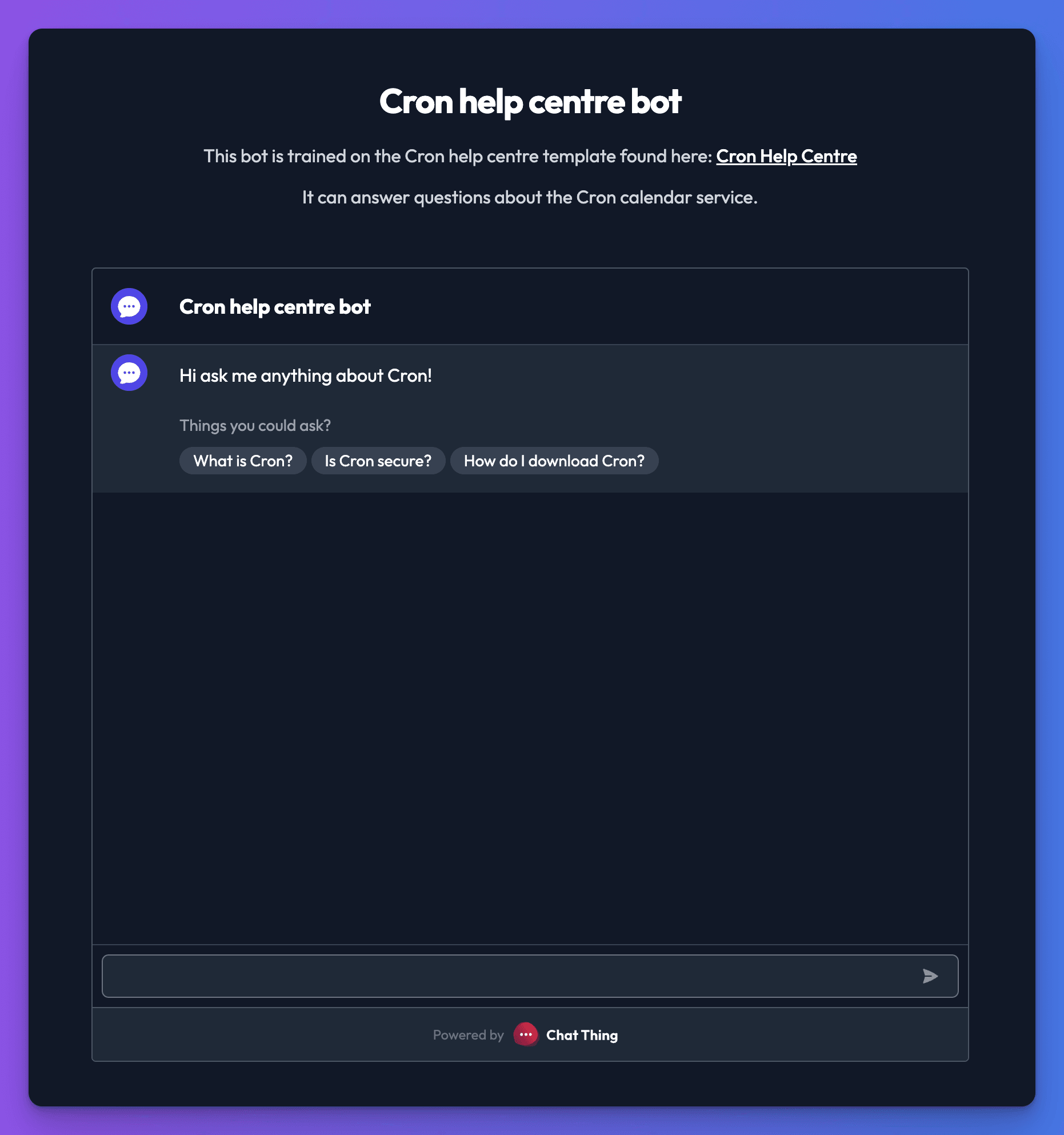 cron bot