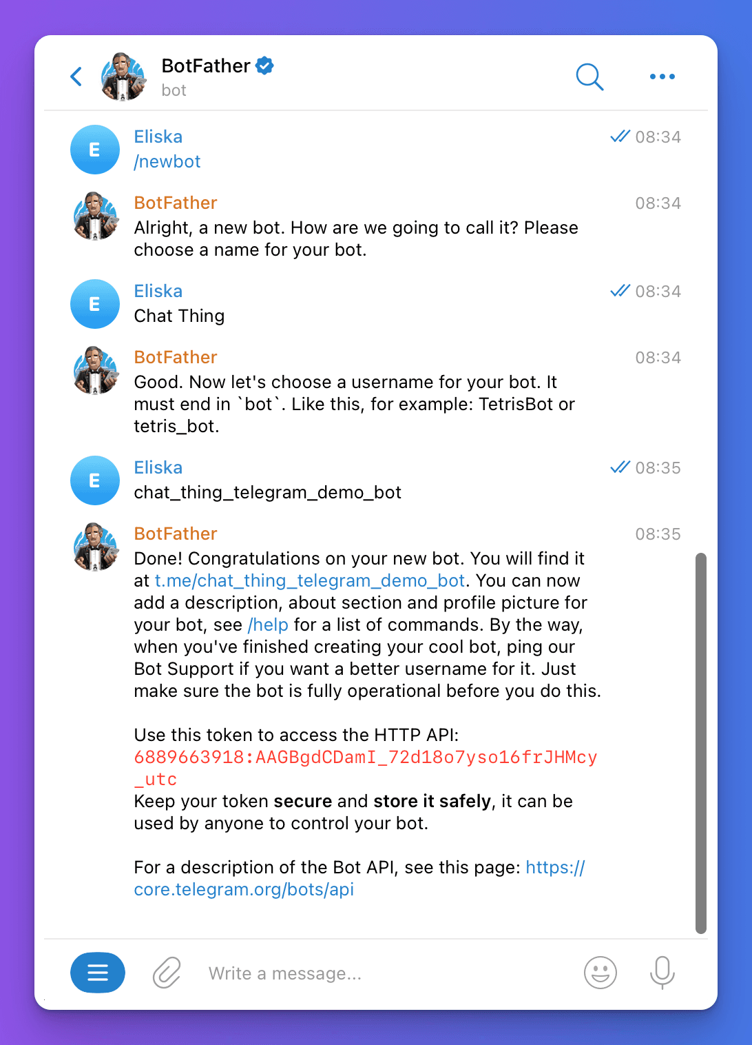 telegram bot father