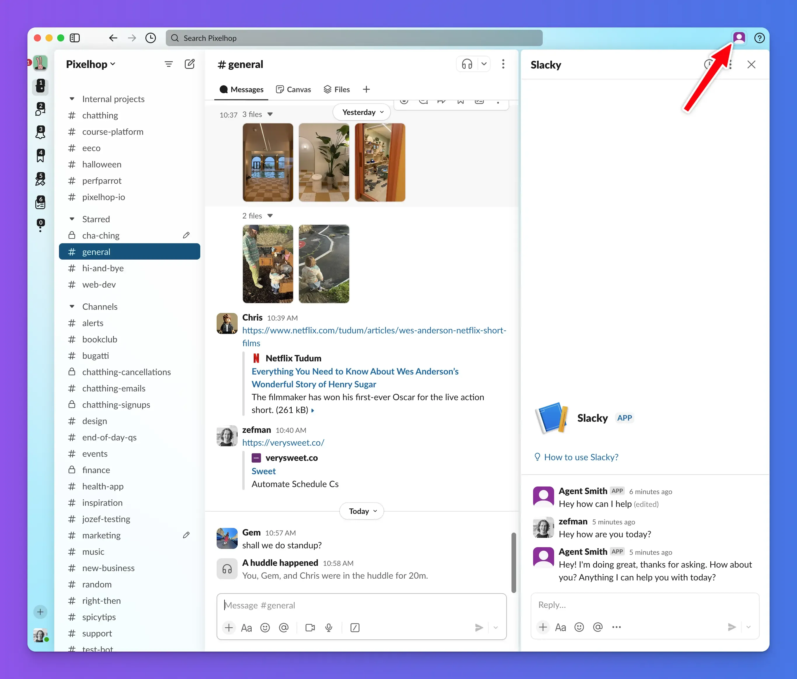 Slack AI Assistants Sidebar.webp