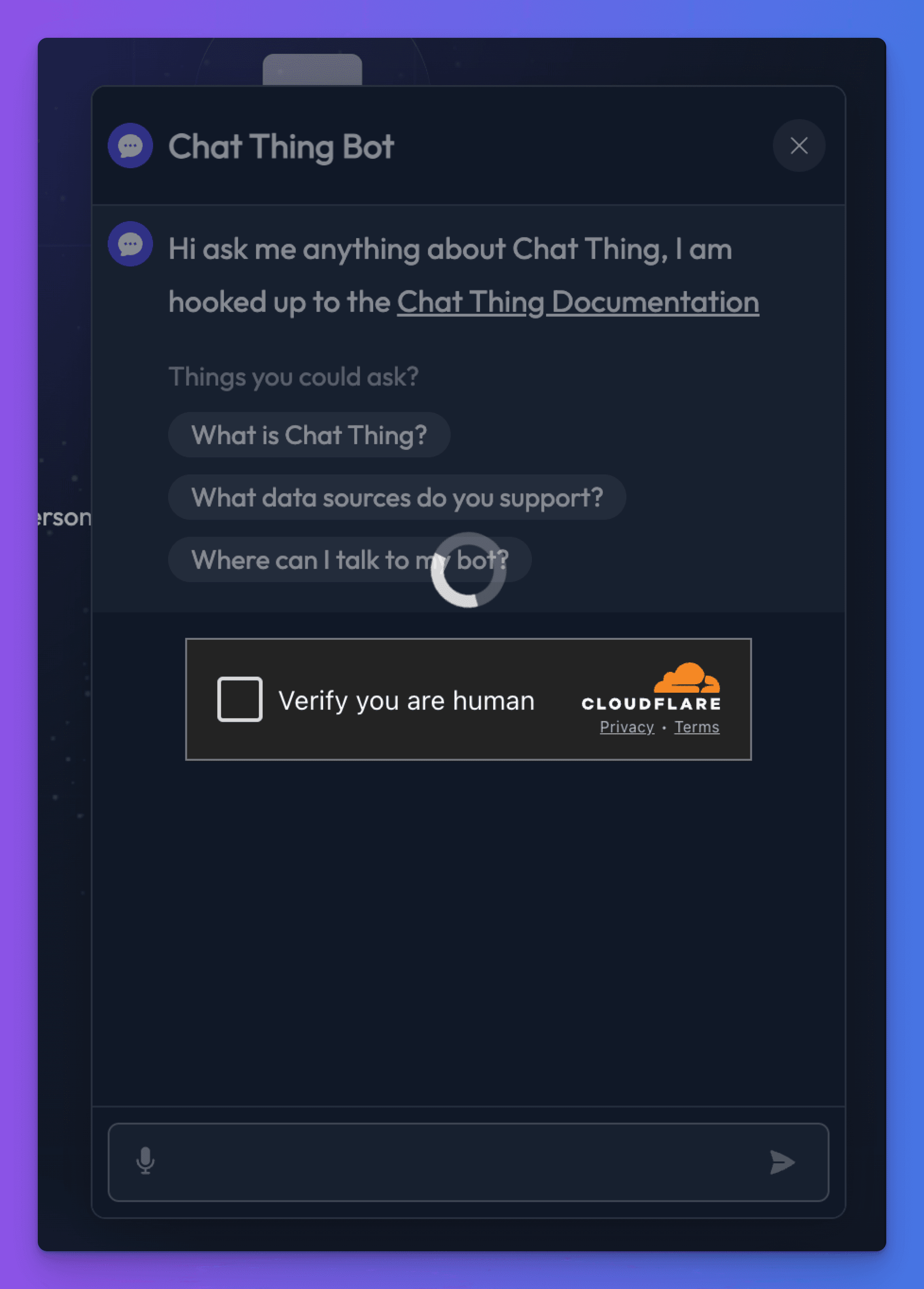 Cloudflare turnstile spam protection