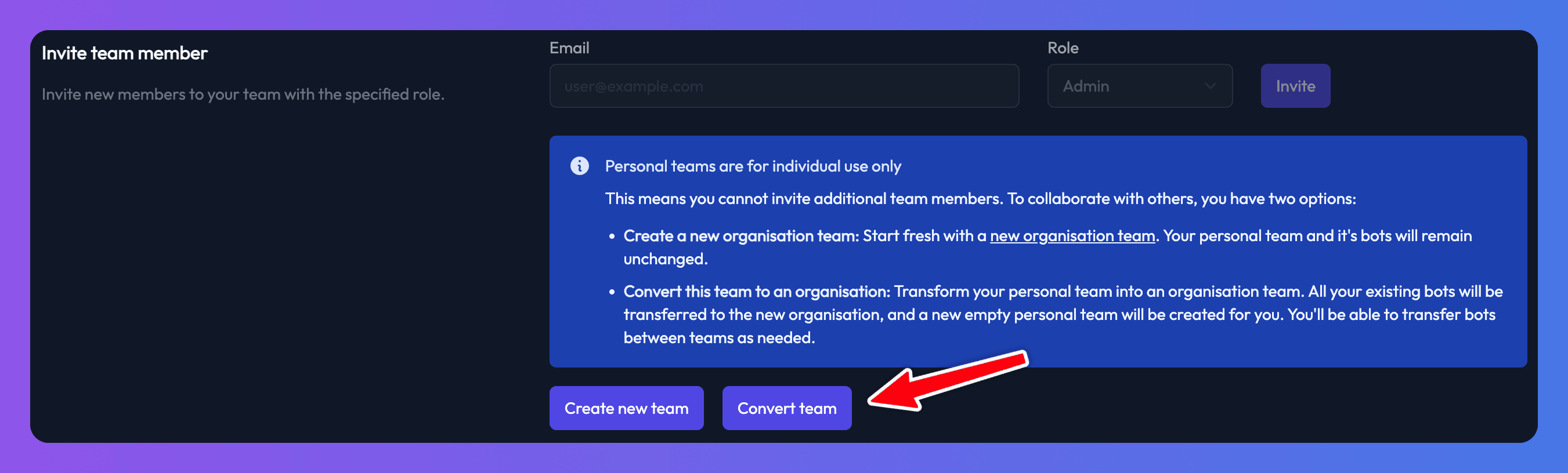 convert-personal-team-into-organisation.png