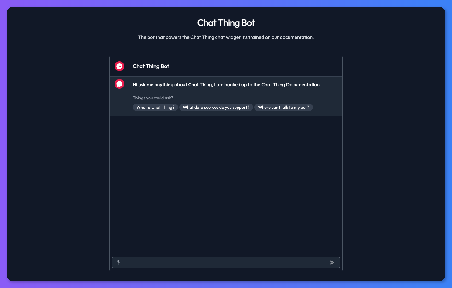 Themed bot with custom red primary colour
