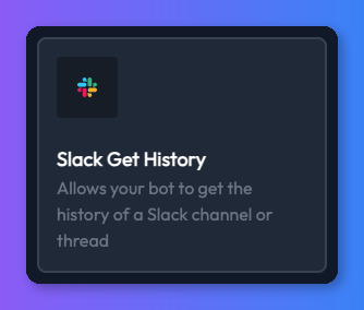 Slack Get History power-up