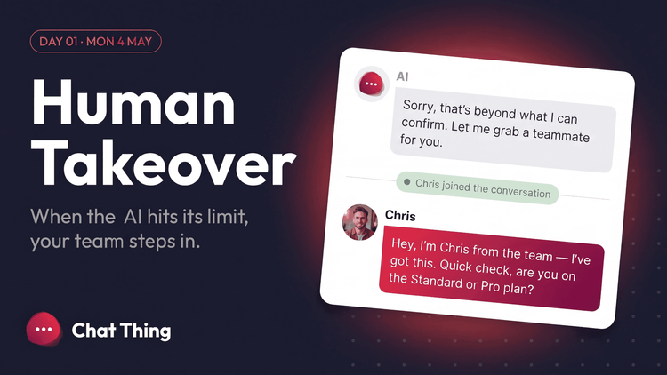 Human Takeover: when the AI hits its limit, your team steps in