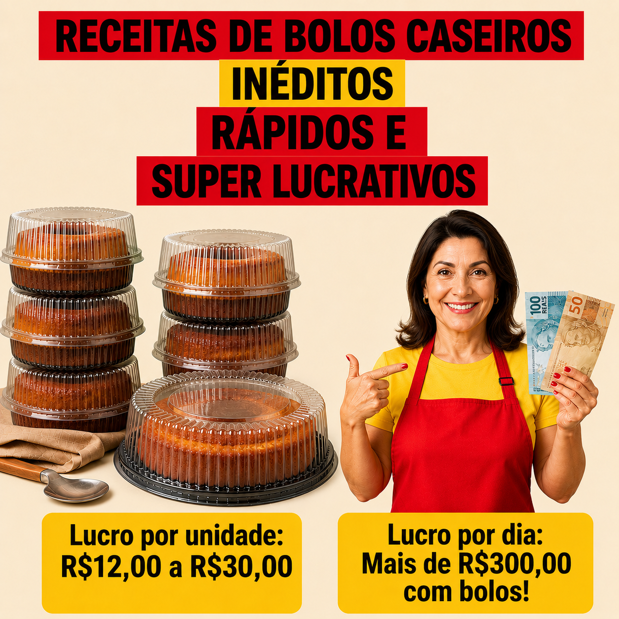 Andria Ferrero - Especialista em Bolos Caseiros Lucrativos