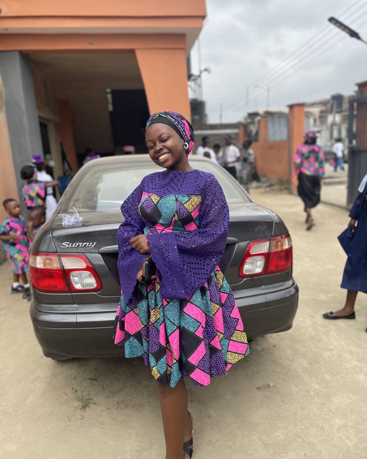 Short beautiful gathers gown 