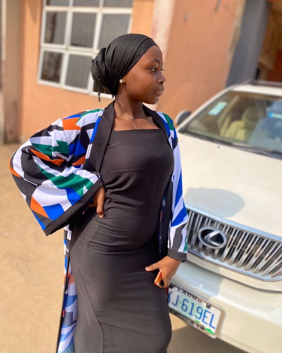 Two pieces, a kimono and a gown.