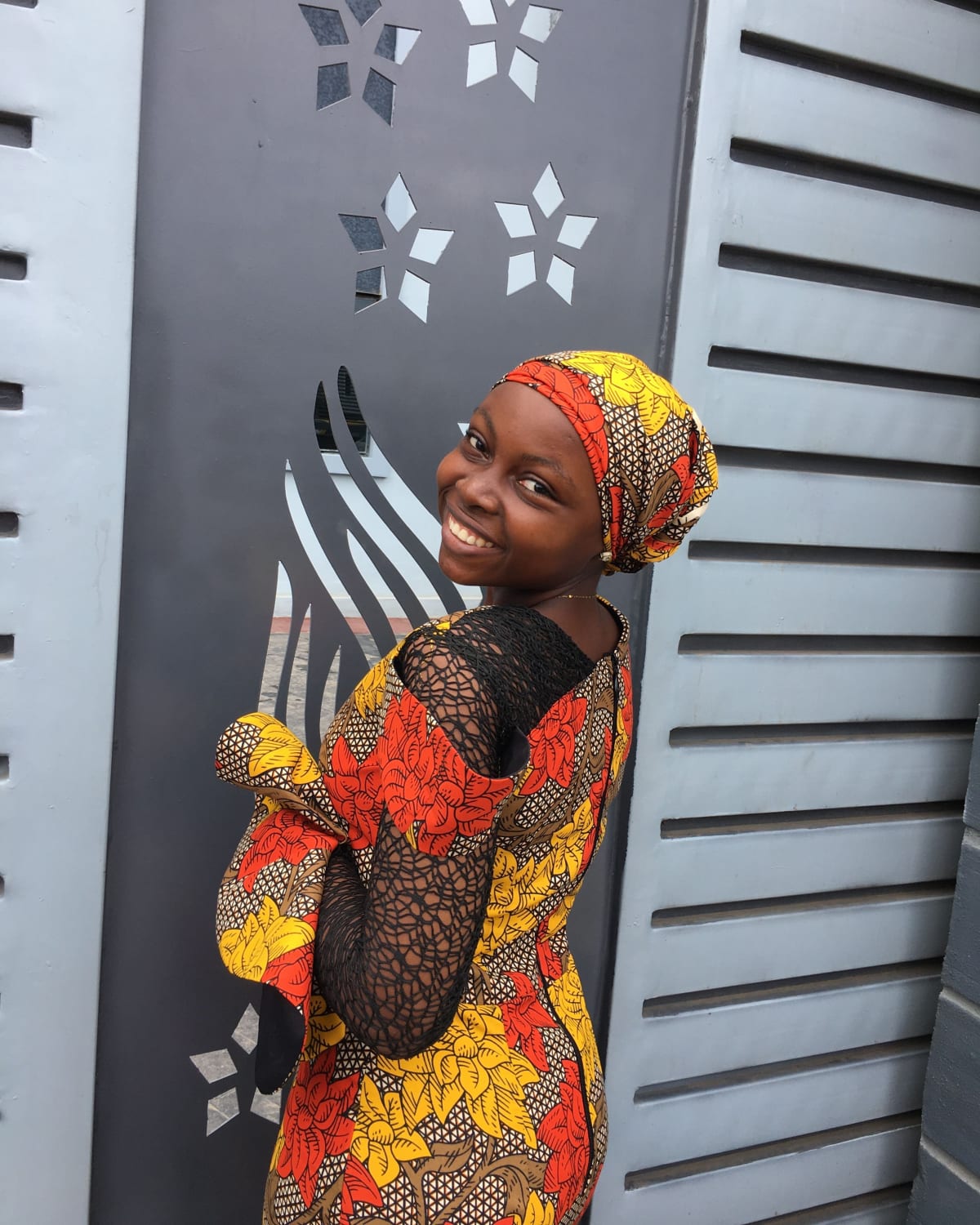 Long Ankara gown 