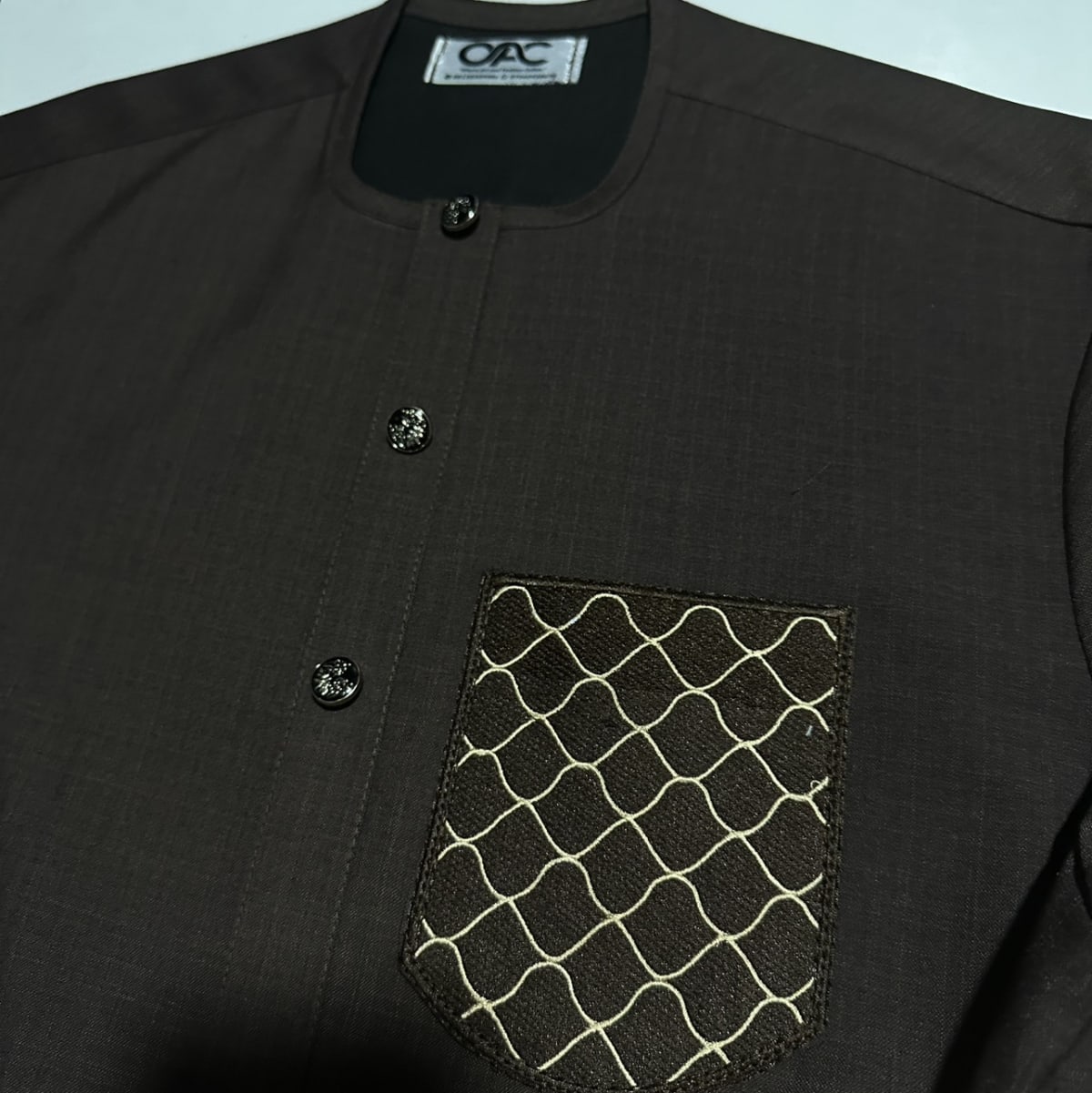 Well details brown kaftan 