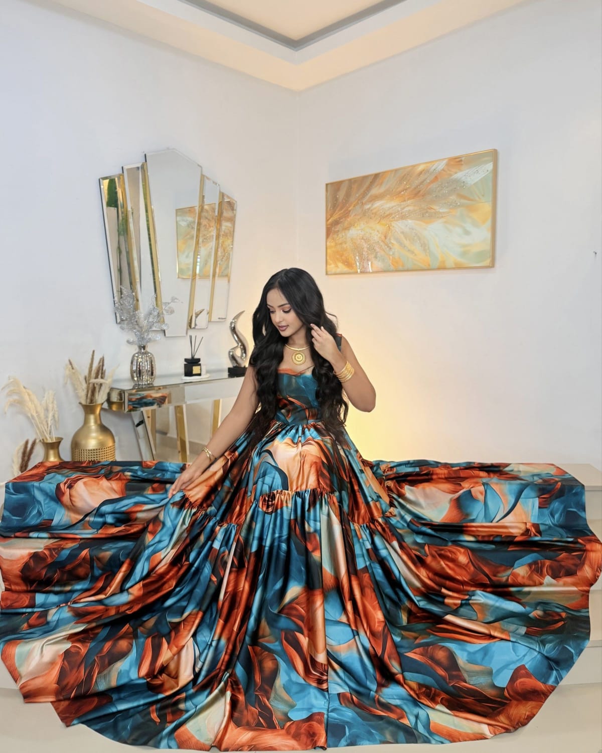 Satin chiffon 